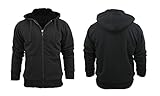 Stanzino Men's Thick and Warm Sherpa Lined Hoodie Sweater Jacket