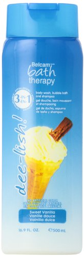 Dee-Lish! 3-in-1 Body Wash, Bubble Bath and Shampoo, Sweet Vanilla, 16.9 Fl Oz