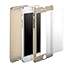 iPhone 6 Plus/6s Plus Full Body Hard Case-Aurora Gold Front and Back Cover with Tempered Glass Screen Protector for iPhone 6 Plus/6s Plus 5.5 Inch