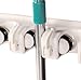 Kitchsmart - Multipurpose Wall Mounted Organizer. Ideal for hanging MOPS, BROOMS, TOOLS, SPORT EQUIPMENTS. The best Garage Organizer System! (White)
