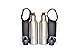 2x Stainless Steel Beer Bottle Holder Insulator With Opener and Carrying Case