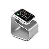 Apple Watch Stand, iSank [Charging Dock] Apple Watch Charging Stand Aluminum build cradle holder for Any Version 38mm and 42mm Apple Watch (2015)-[Charging Cable & Watch Case & Watch NOT INCLUDED]