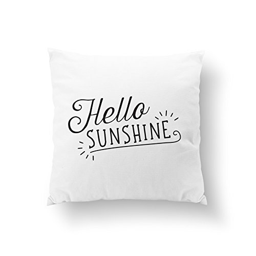 Amazon Com Hello Sunshine Pillow Typography Pillow Gold Pillow