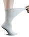 Yomandamor Women's 5 Pairs Non-Binding Cotton Crew Diabetic/Dress Socks with Seamless Toe and Cushion Sole