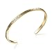 SOLOCUTE Mothers Day Gold Bangle Bracelet Engraved 