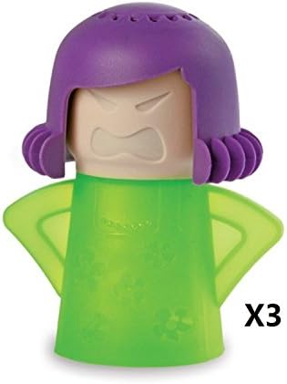 WaLaiKa@ Angry mum image microwave cleaner Microwave oven Steam cleaner container MaMa's best helper(Green)