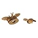 ULKEME 1PCS Lovely Bee Shape Clasp Turn Lock Metal Hardware for DIY Handbag Shoulder Bag Purse (Bronze)