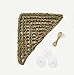 Bearded Dragon Hammock Lizard Lounger,100% Natural Seagrass Fibers for Reptiles,Geckos,Anoles,Iguanas,Hermit Crabs and Snakes,Triangular 12.5 x 17 inches