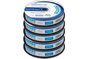 Blu-ray Disc Mediarange BD-R 25 Go, 6x vitesse imprimable (fullprintable) en cakebox , 50 pièces