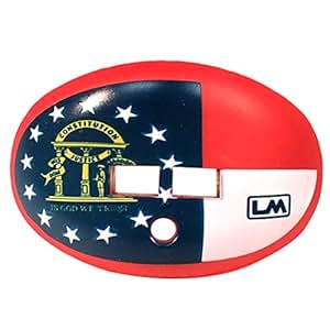 mouth guard football georgia flag mouthpiece pacifier teeth bottom