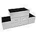 OnDisplay Amara 3 Drawer Tiered Mirrored Makeup/Jewelry Organizer - Glass Panel Organization Station for Cosmetics, Jewelry or Office/Desk Supplies