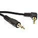 kenable Right Angle Mono 3.5mm Jack Plug to 3.5mm Jack Plug Cable Lead Gold 2m (~6 feet)