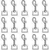 Swivel Snap Hooks - 15pcs Dog Leash Clips & Clasp with Trigger Clip & Strap Clip