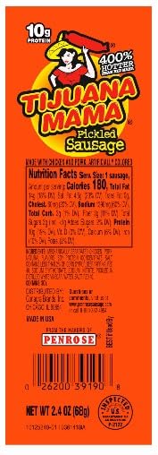 PENROSE TIJUANA MAMA PICKLED SAUSAGES, 2.4 OUNCE