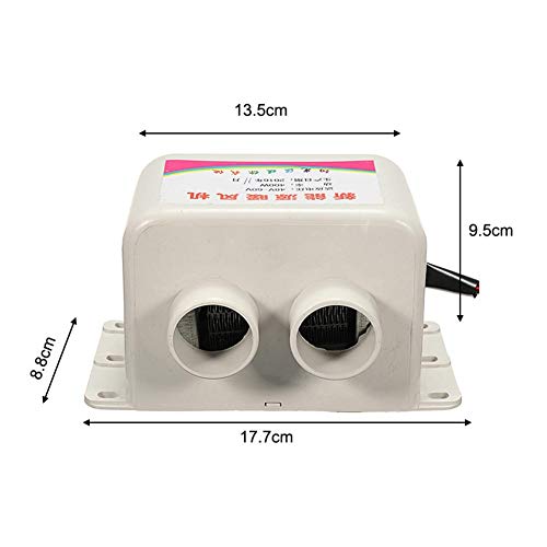 blue--net 48-64V 400W Car Vehicle Fan Heater, Portable Car Windscreen Demister Defroster Defogger Compact Air Heater Heating Warmer Windscreen Car Heater Defroster - Thumbnail 6