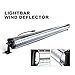 QuakeWorld 52 50Inch Straight LED Light Bar Cover Universal Wind deflector and Noise Reducer(Clear), 1 Year Warranty