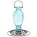 Perky-Pet 8136-2 Daisy Vase Vintage Glass Bird Waterer Blue