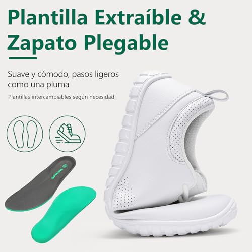 SAGUARO Barefoot Men's Shoes, Lightweight Minimalist Shoes with Wide Toe & Zero Drop for Outdoor Casual Walking, Size 39-48