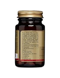 Solgar – Niacina (Vitamina B3) 100 mg., E1860, 100, 1, 1
