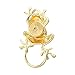 SENFAI 3 Colors Frog Magnetic Clip Holder Magnetic Eyeglass Holder Brooch Jewelry