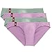 DAVID ARCHY Men's 4 Pack Micro Modal Underwear Low Rise Bikinis (L, Green/Purple)