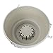 Vencer Set of 2 Hanging Planter Imitation Ceramic Plastic Flowerpot 11.8 inch Water Permeable Type,Round Shape,VF-040