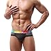 Men's Underwear,Neartime Low Waist Shorts Mens Boxers Under Ppants Soft Briefs (L, Gray)