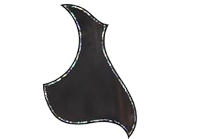 YANSHENG Soild Rosewood Pickguard with Abalone Inlay Line for Acoustic Guitar