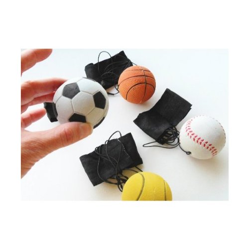 Bungee Ball is Ball on a String Kids Coordination Game Set of 4