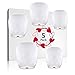 Chinese Lanterns & Sky Lanterns (5-Pack) + Marker Pen ECO Friendly 100% Biodegradable - Beautiful Lantern for White for Weddings, Birthdays, Memorials and Much More by Smeiker