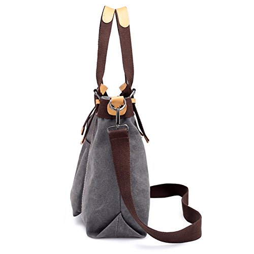 Zjoyee Women Shoulder bags Casual Vintage Hobo Canvas Handbags Top