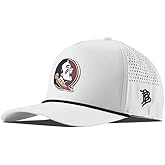 Branded Bills Officially Licensed x Florida State Seminoles White Black Rope 5-Panel FSU Team Logo