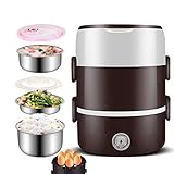 3 Layers 220V Electric Warmer Lunch Box Food Heater