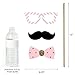 Big Dot of Happiness Hello Little One - Pink and Gold Girl Baby Shower Photo Booth Props Kit 20 Count
