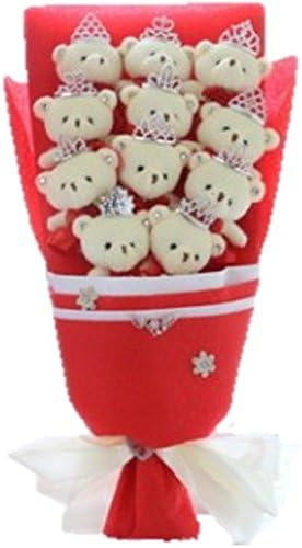 【Shikyou】Cute Bear Bouquet Red Wedding