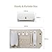 rampis Travel Jewelry Organizer - Portable Jewelry Roll for Travel - Portable & Light Weight Jewelry Storage Organizer Bag for Daily Jewelries - Ideal for Carrying Bracelets, Earrings, Rings & More