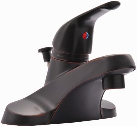 Oil Rubbed Bronze Single Handle Bathroom Sink Faucet With Pop Up
