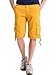 INFLATION Men's All-Season Drawstring Basic Cargo Pocket Shorts,100% Cotton,12 Colors Choices Yellow