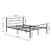 GreenForest Full Size Metal Bed Frame with Stable Metal Slats Headboard/Black
