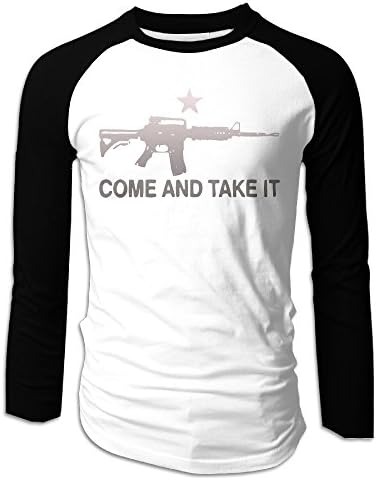 Long Raglan Sleeve Printed Unisex AR-15 Come And Take It Baseball Jerseys