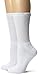 Dr. Scholl's Women's Advanced Relief Diabetic & Ciculatory Crew Socks (2 Pack), White, Shoe Size: 4-10