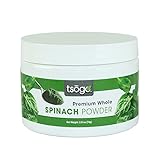 Tsogo Premium Whole Spinach Powder, 74g 48 Servings of Premium Quality 100% Whole Freeze-Dried Spinach Vegetable Powder - No Added Flavors, Fillers or Sugars