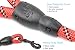 BAAPET 2 Packs 5/6 FT Dog Leash with Comfortable Padded Handle and Highly Reflective Threads Dog Leashes for Small Medium and Large Dogs (5FT-1/2'', Black+Red)