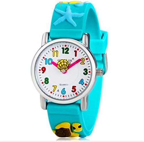 Vavna New Kids' 3D Sea Turtles Slicone Analog Wrist Watch Boys Girls Christmas Gift+ Free Battery