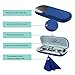 MyEyeglassCase Hard eyeglass case for men | Slim eyeglass case | kids glasses case | Reading Glasses Case | small & protective (S5 Rough Blue)