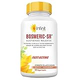 BOSMERIC-SRÂ® | Curcumin C3 Complex 500 mg | Boswellin PS 200mg | BioPerine (Black Pepper Extract) 10mg | Gingerols 20% (Ginger Extract) | 100 % Natural Anti- Inflammatory Support | Pain Relief