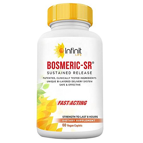 BOSMERIC-SR® | Curcumin C3 Complex 500 mg | Boswellin PS 200mg | BioPerine (Black Pepper Extract) 10mg | Gingerols 20% (Ginger Extract) | 100 % Natural Anti- Inflammatory Support | Pain Relief