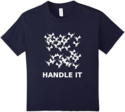 unisex-child Funny Handle It Dragon Many Whelps T-Shirt 4 Navy