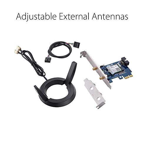 Asus Dual Band 802 11ac Wireless Ac2100 Pci E Bluetooth 5 Gigabit Wifi Adapter 160mhz Support Pce Ac58bt Pricepulse