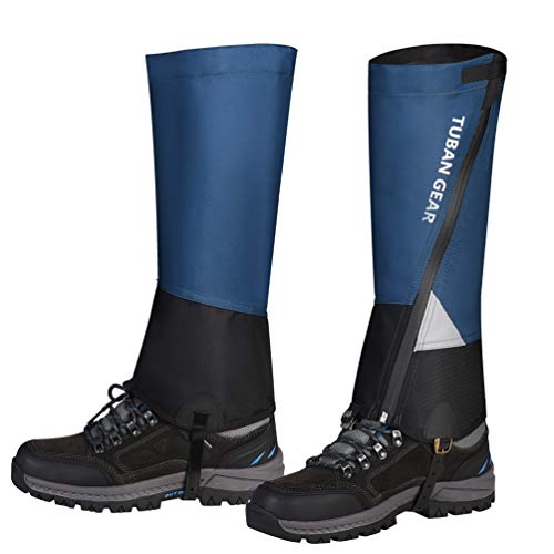 RUNACC Leg Gaiters Waterproof Shoe Gaiters for Outdoor Hiking Walking Hunting Mountain Climbing and Snowshoeing, Anti-Tear Oxford Fabric